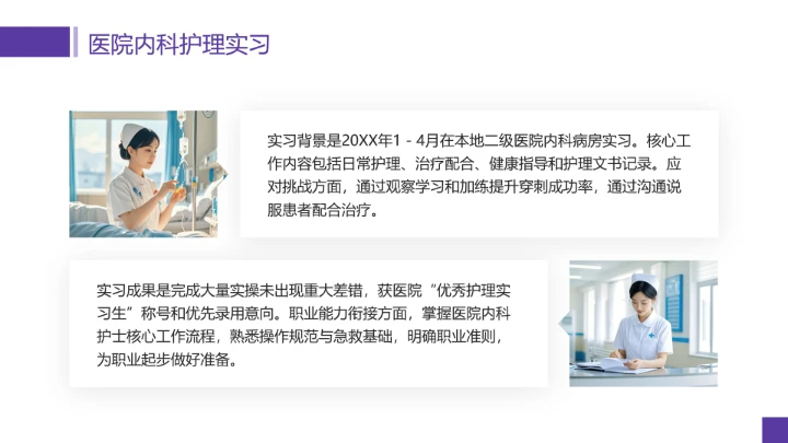 临床医学专业大学生职业生涯规划发展展示PPT模版