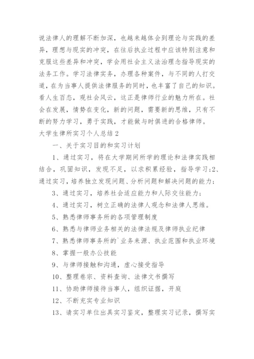 大学生律所实习个人总结.docx