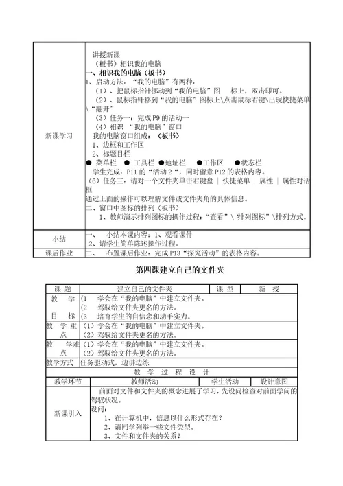 川教版七年级信息技术下册教案