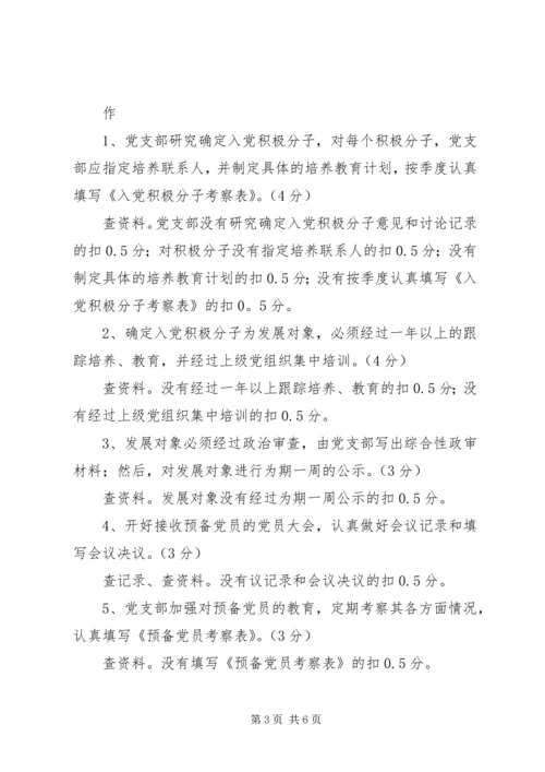 机关党支部工作规范化活动检查考评细则 (9).docx