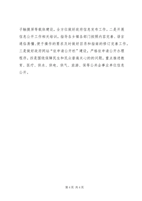 县民政资讯公开工作年终汇报.docx