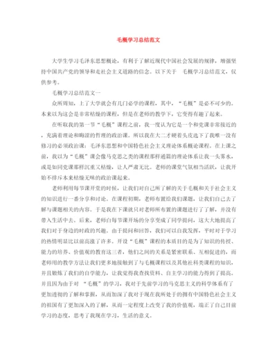 精编之毛概学习总结范文.docx