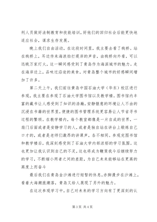 青岛参观学习报告.docx