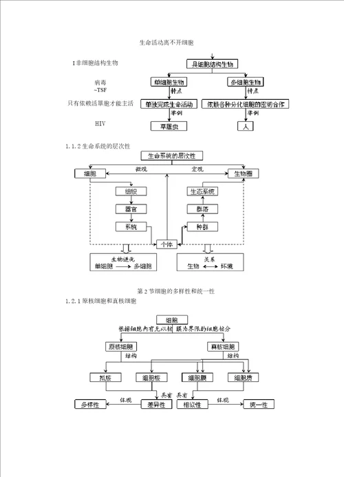 高中生物概念图汇总完整