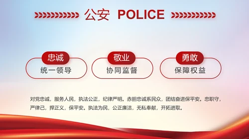 公安警察年终工作总结汇报PPT