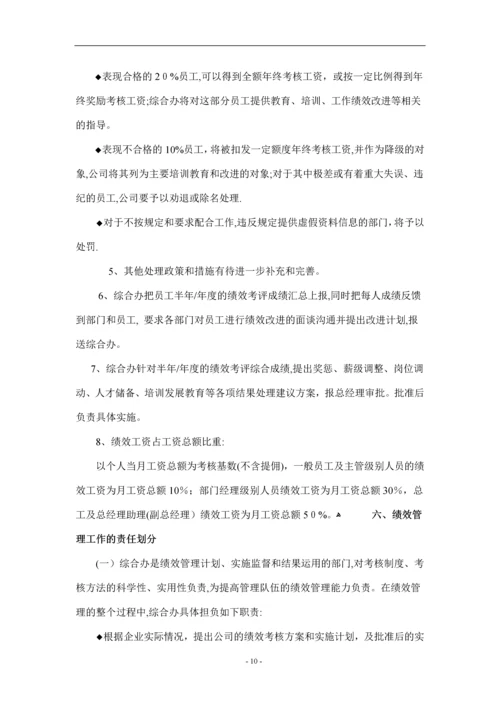 房地产开发公司绩效考核管理制度.docx