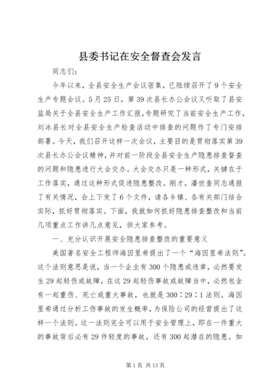 县委书记在安全督查会发言 (4).docx