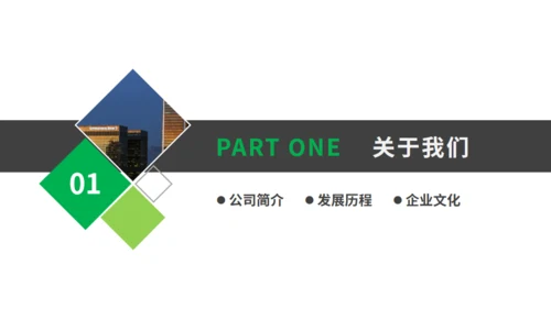简约商务风企业介绍通用PPT模板