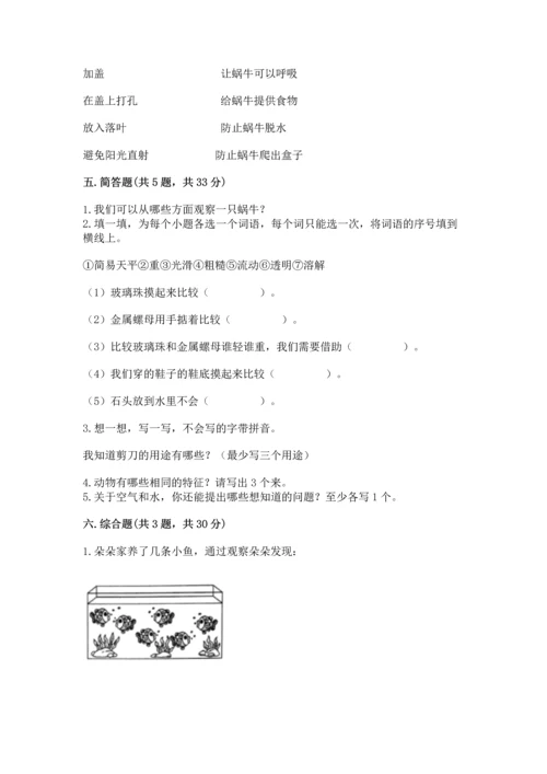 教科版一年级下册科学期末测试卷及参考答案（培优b卷）.docx