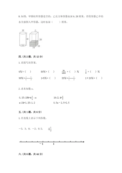 山西省【小升初】2023年小升初数学试卷附答案【突破训练】.docx