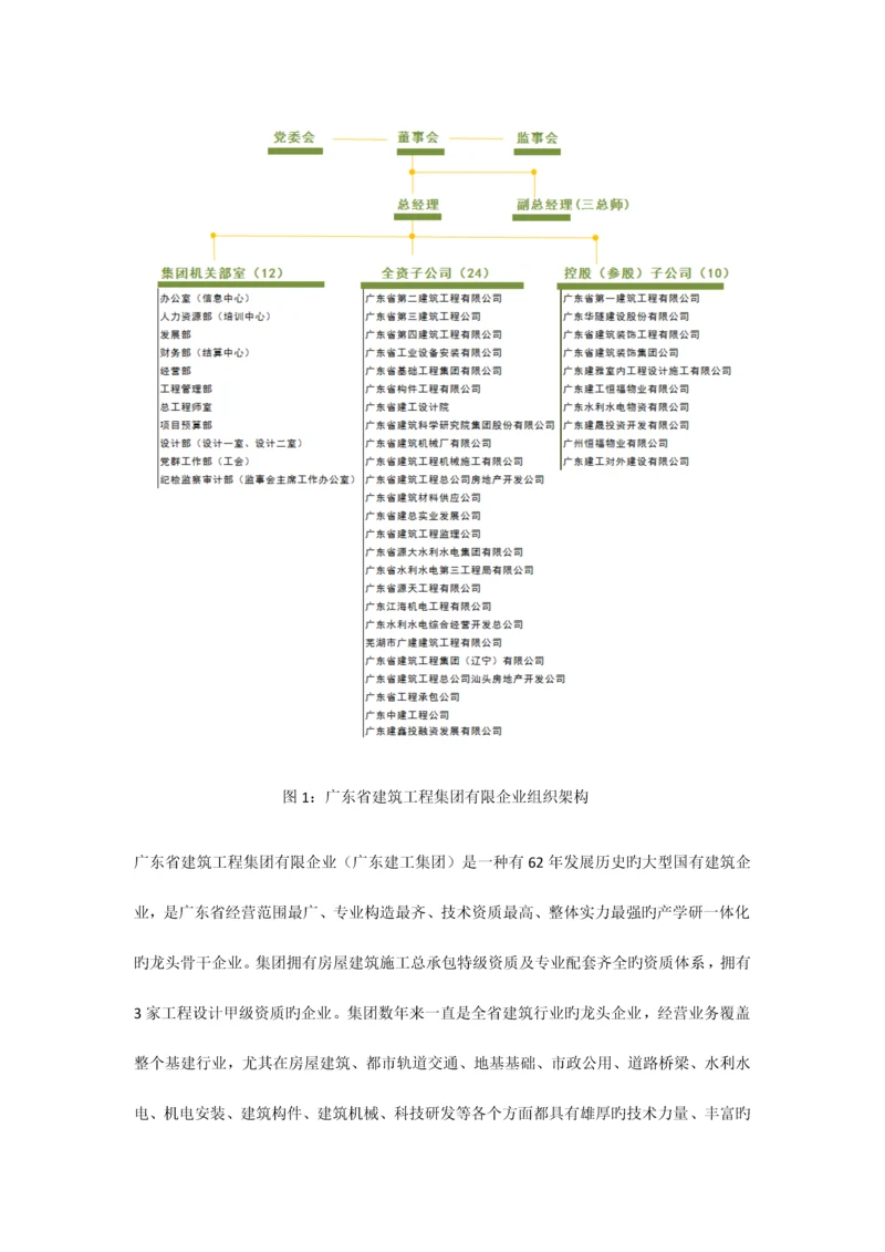 广东省建筑工程集团有限公司组织架构分析.docx