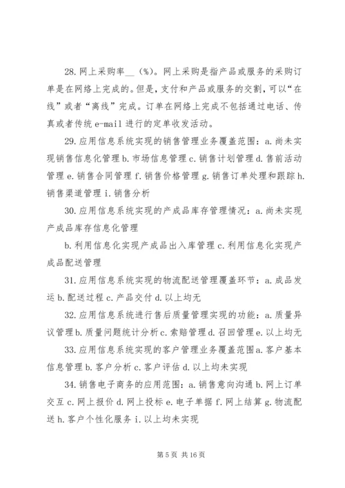 企业两化融合发展水平评估报告编制提纲.docx