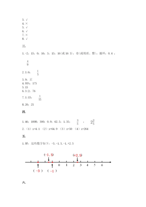 小学六年级升初中模拟试卷【各地真题】.docx