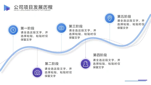 公司发展历程时间轴PPT模板