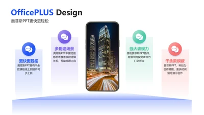 创意简约并列关系4项PPT图文页
