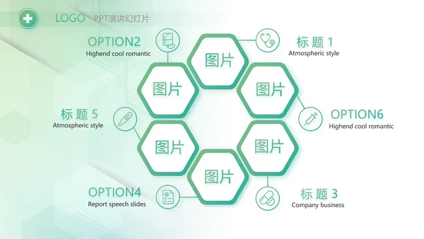 大气时尚医疗医药公司简介动态PPT