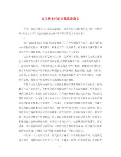 精编之实习班主任的自我鉴定范文.docx