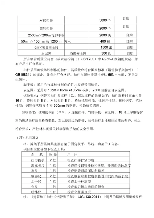 悬挑脚手架安全专项施工方案