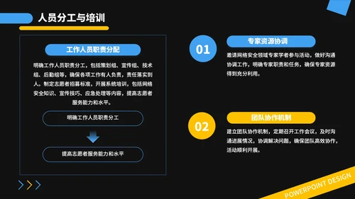 蓝金撞色潮流风网络安全宣传周活动PPT模板