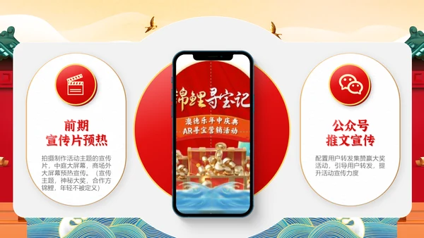 锦鲤寻宝记店庆寻宝营销活动策划通用PPT模板