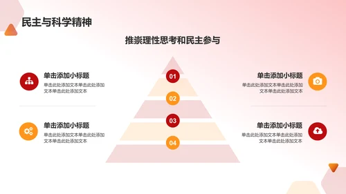 红色党政风五四运动五四精神PPT模板