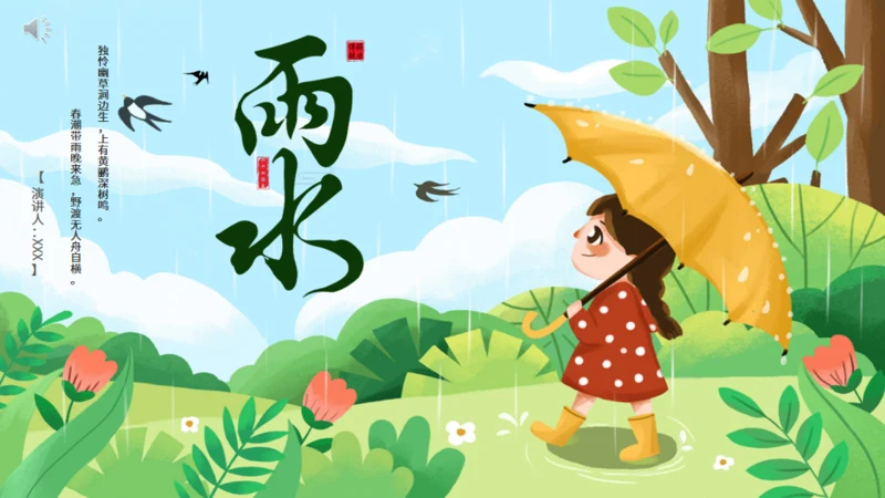 雨水节气通用PPT