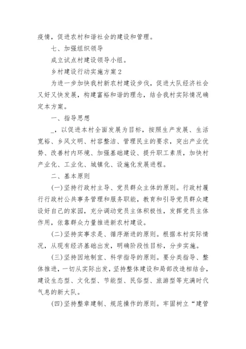 关于乡村建设行动实施方案精选(8篇).docx