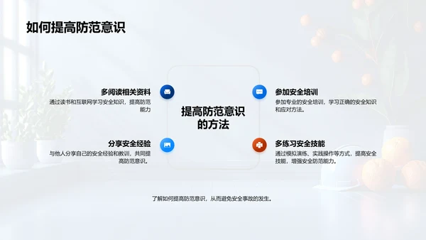 学生安全意识提升讲座PPT模板