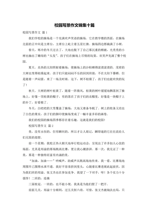 校园写景作文锦集十篇.docx
