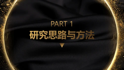 高端黑金质感毕业论文答辩通用PPT模板