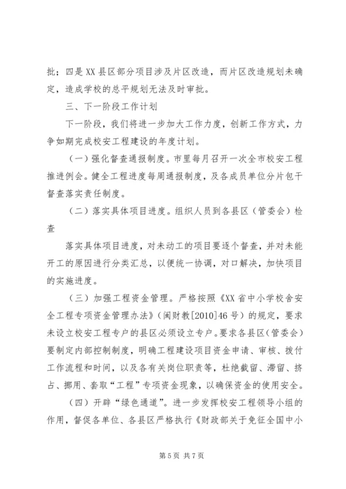 学校舍安全工程进展情况报告 (2).docx