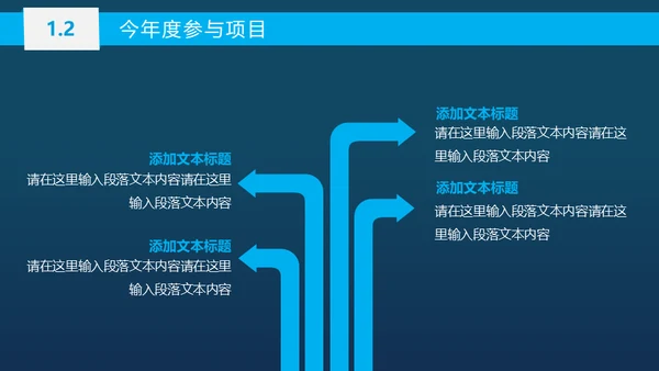 蓝色商务工作总结汇报通用PPT模板