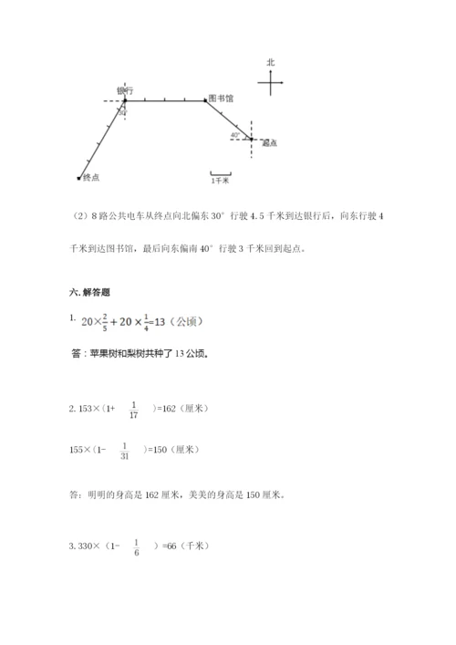 人教版六年级上册数学期中测试卷【考点提分】.docx