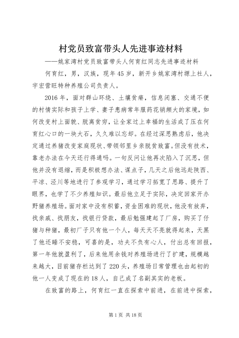 村党员致富带头人先进事迹材料.docx