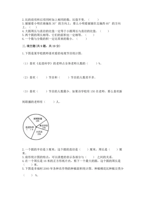 小学数学六年级上册期末测试卷附完整答案（必刷）.docx