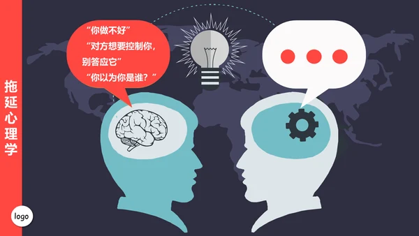 拖延心理学通用PPT模板