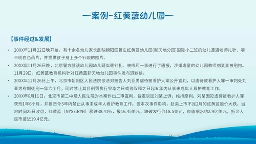 蓝色简约剪纸幼儿园教师法培训主题PPT模板法律