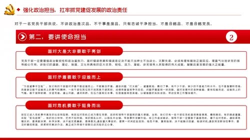 旗帜鲜明讲政治对党忠诚看担当党课PPT