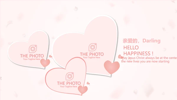 粉色精美10岁生日快乐电子相册动态PPT模板