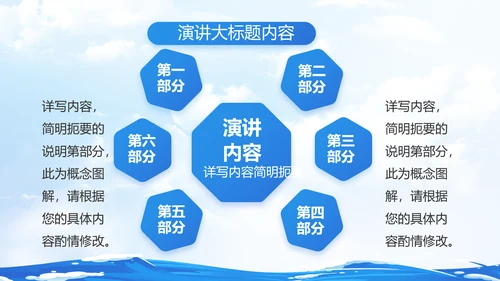 蓝色大海中国海军军事部队动态PPT