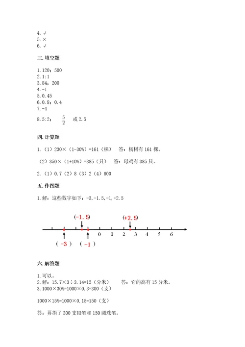 岳阳市小升初数学测试卷精品含答案