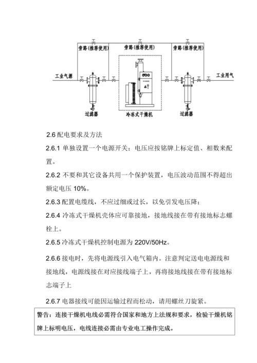 冷冻式干燥机新版说明书.docx
