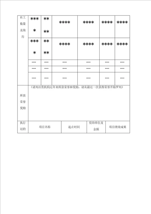 留守儿童  项目申请书