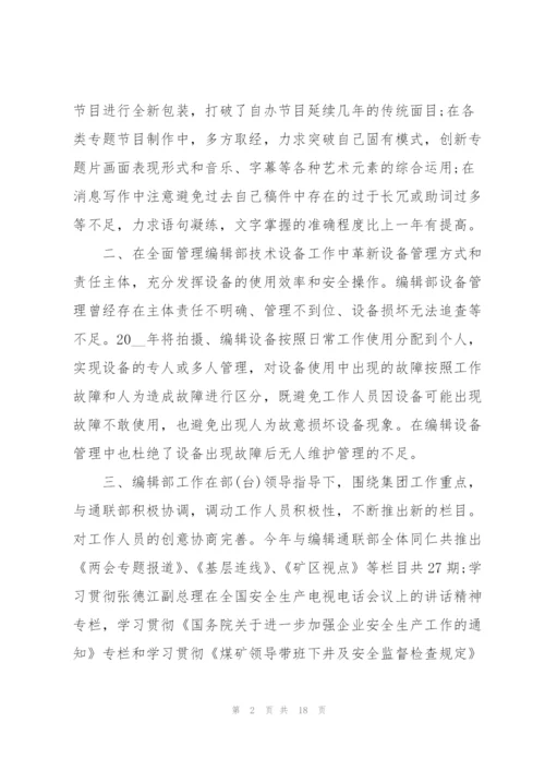 新闻编辑年度个人总结.docx