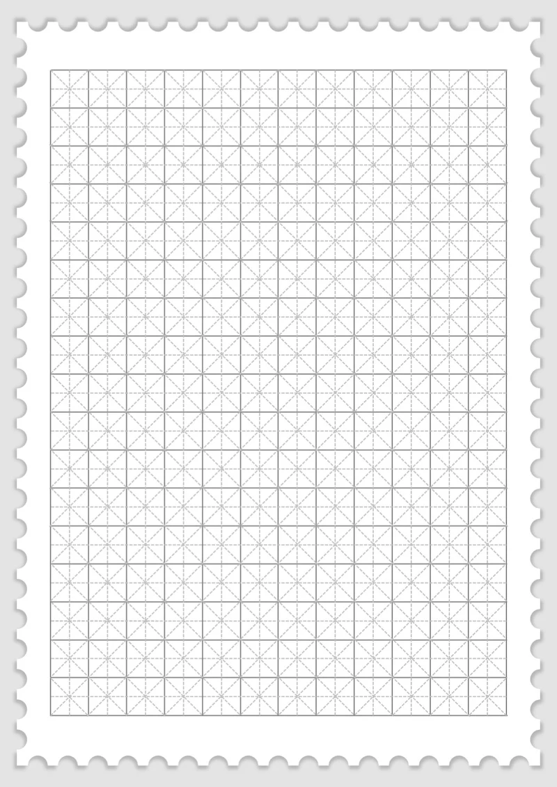 简约米字格田字本学习纸字帖