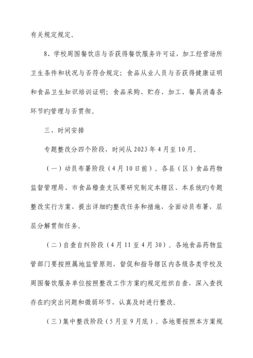学校食品安全专项整治工作方案.docx