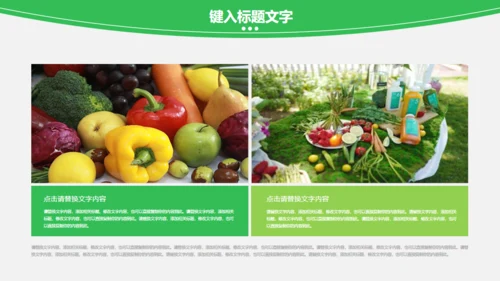 蔬菜果蔬农业绿色有机蔬菜通用PPT模板