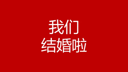 婚礼发布会快闪动画通用PPT模板