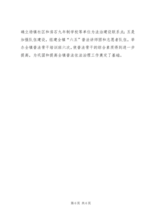 乡镇普法依法治理工作报告.docx