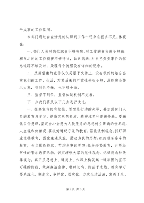 反腐倡廉自查报告4篇 (3).docx